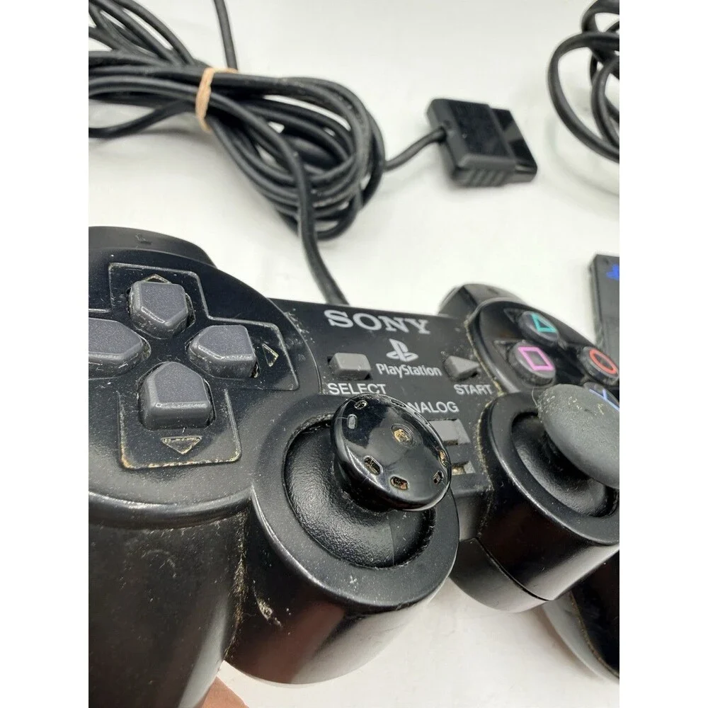 PlayStation 2 PS2 Fat Console SCPH-50001 w/ Remote Power Supply Memory & AV Cord